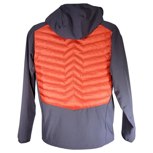 Helly Hansen Jacket S Mens Orange Puffer Polyester Coat Full Zip Down Solid - Picture 2 of 5